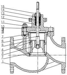 气动套筒调节阀结构图